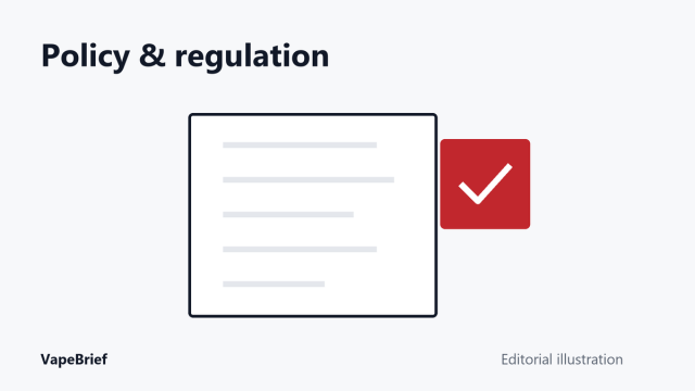 Original diagram of a policy document and a check mark.