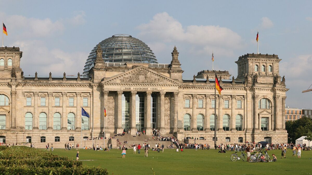 The Reichstag building in Berlin