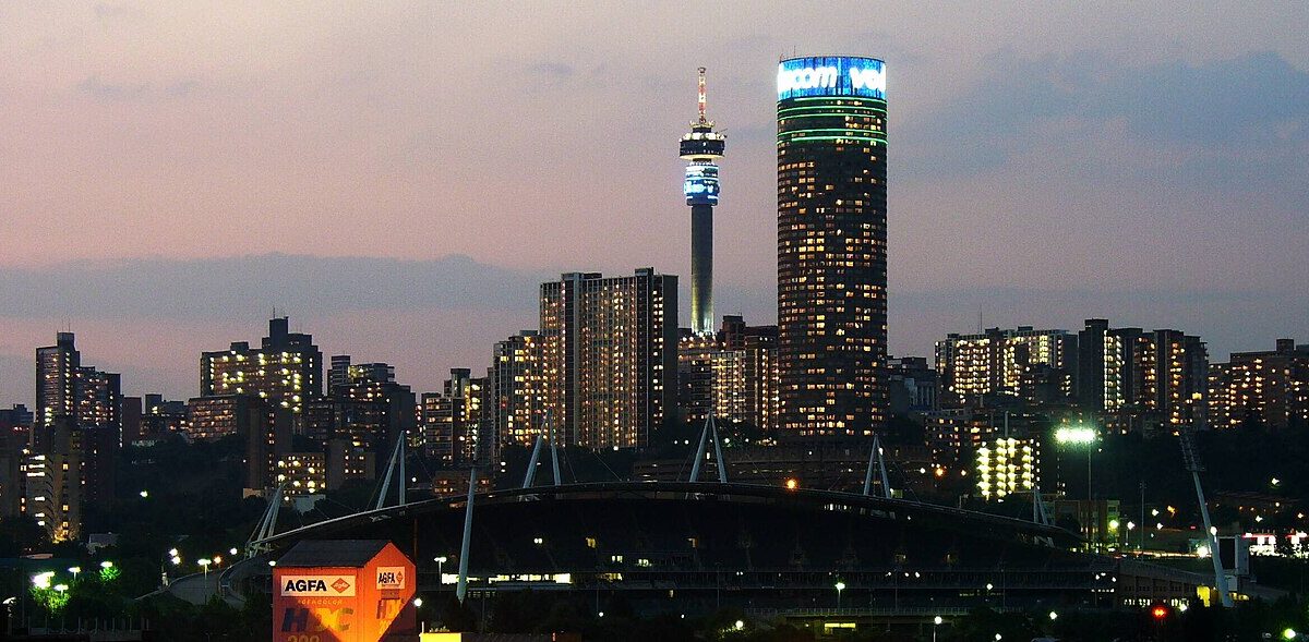 Johannesburg's skyline in a 2006 archive photograph