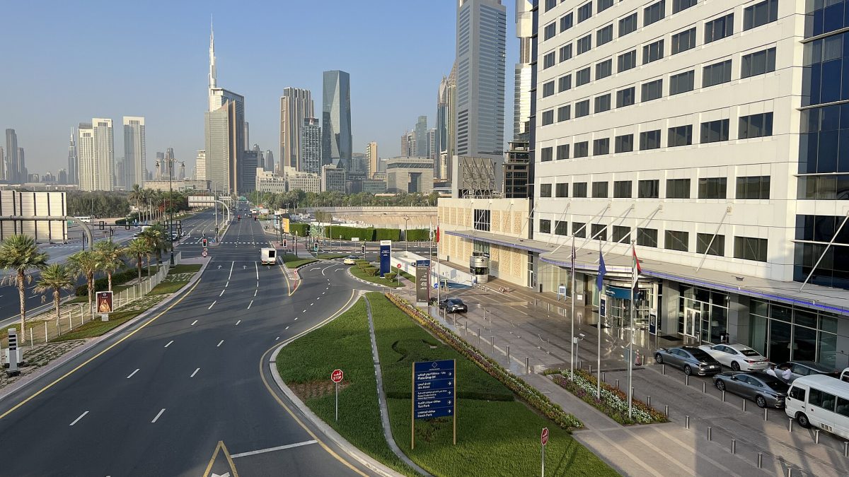 Dubai World Trade Centre and skyline